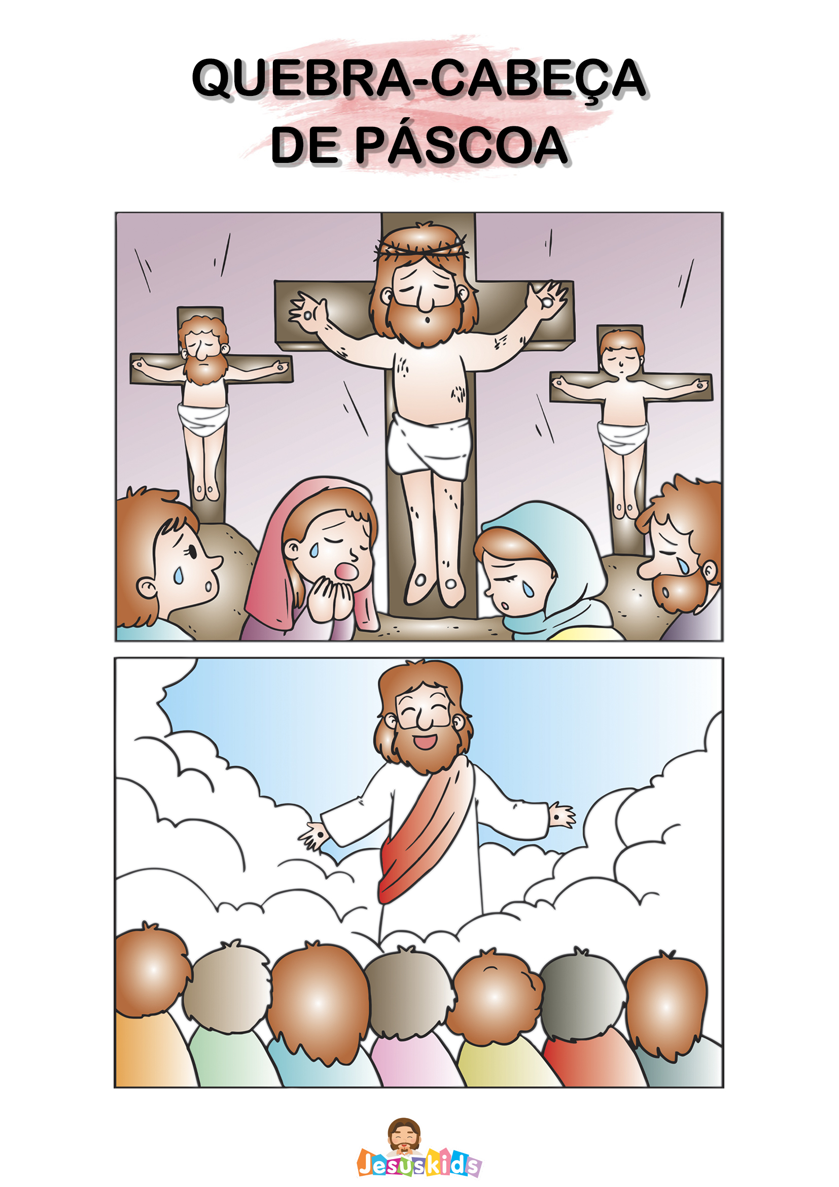 Gratuito - Quebra-cabeça de Páscoa » Jesus Kids